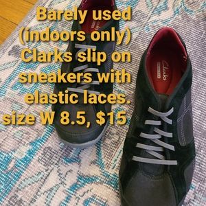 Clark's slip on sneakers